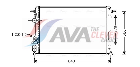 AVA QUALITY COOLING Radiaator,mootorijahutus RTA2241