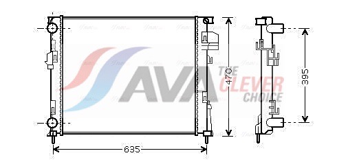 AVA QUALITY COOLING Radiaator,mootorijahutus RTA2303