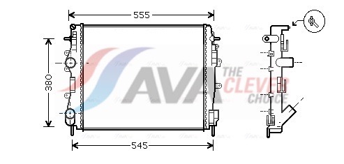 AVA QUALITY COOLING Radiaator,mootorijahutus RTA2325