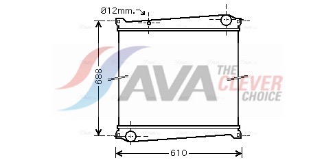 AVA QUALITY COOLING Jäähdytin,moottorin jäähdytys RTA2379