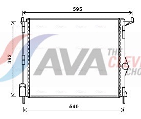 AVA QUALITY COOLING Radiaator,mootorijahutus RTA2476