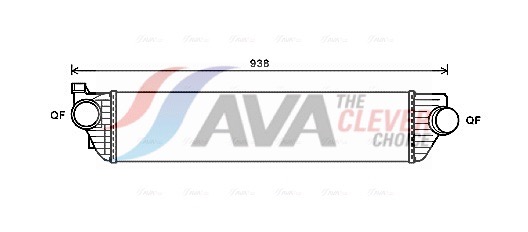 AVA QUALITY COOLING Intercooler RTA4498