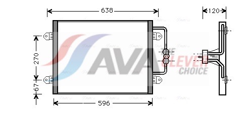 AVA QUALITY COOLING Kondensaator,kliimaseade RTA5256
