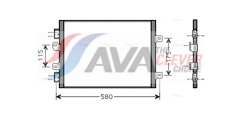 AVA QUALITY COOLING Kondensaator,kliimaseade RTA5341