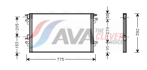 AVA QUALITY COOLING Kondensaator,kliimaseade RTA5366