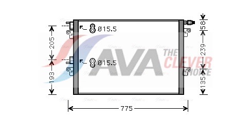 AVA QUALITY COOLING Kondensaator,kliimaseade RTA5382
