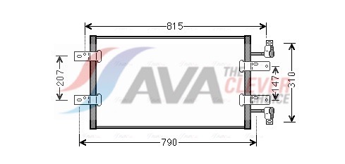 AVA QUALITY COOLING Kondensaator,kliimaseade RTA5451