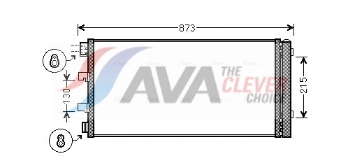 AVA QUALITY COOLING Kondensaator,kliimaseade RTA5475D