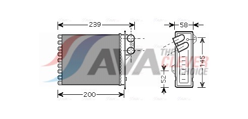 AVA QUALITY COOLING Soojusvaheti,salongiküte RTA6398