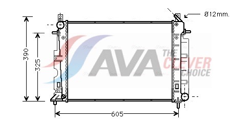 AVA QUALITY COOLING Radiaator,mootorijahutus SB2026