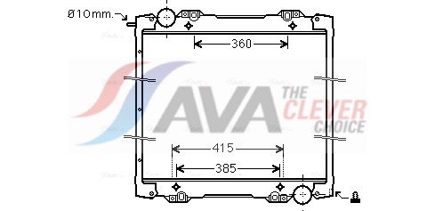 AVA QUALITY COOLING Chłodnica, układ chłodzenia silnika SC2027