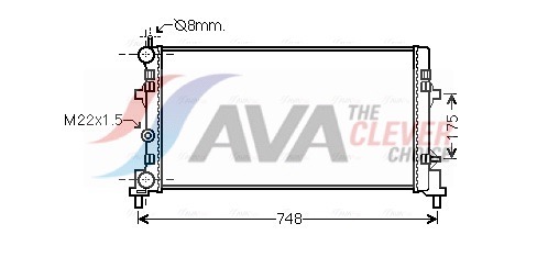 AVA QUALITY COOLING Radiaator,mootorijahutus STA2037