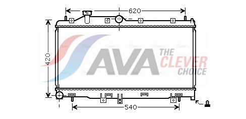 AVA QUALITY COOLING Radiaator,mootorijahutus SU2065