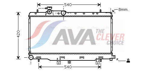 AVA QUALITY COOLING Radiaator,mootorijahutus SUA2050