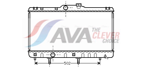 AVA QUALITY COOLING Radiaator,mootorijahutus TO2148