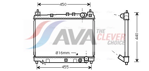 AVA QUALITY COOLING Radiaator,mootorijahutus TO2258