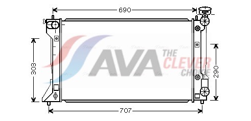 AVA QUALITY COOLING Radiaator,mootorijahutus TO2293
