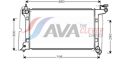AVA QUALITY COOLING Radiaator,mootorijahutus TO2302