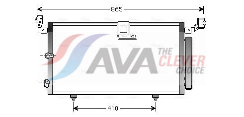 AVA QUALITY COOLING Kondensaator,kliimaseade TO5384D