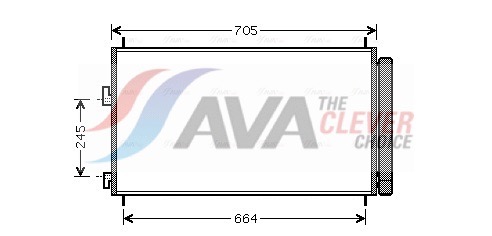 AVA QUALITY COOLING Kondensaator,kliimaseade TO5410D
