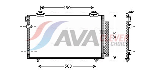 AVA QUALITY COOLING Lauhdutin, ilmastointilaite TO5481D