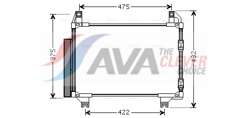 AVA QUALITY COOLING Lauhdutin, ilmastointilaite TOA5404D