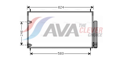 AVA QUALITY COOLING Lauhdutin, ilmastointilaite TOA5405D