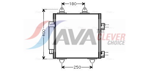 AVA QUALITY COOLING Lauhdutin, ilmastointilaite TOA5414D