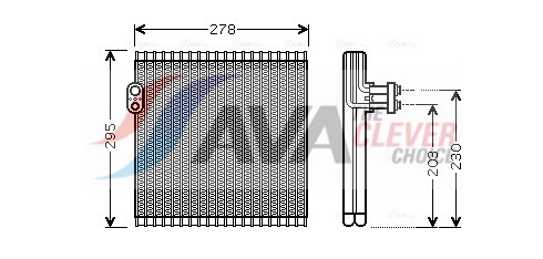 AVA QUALITY COOLING Höyrystin, ilmastointilaite TOV485