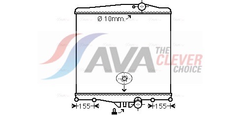 AVA QUALITY COOLING Chłodnica, układ chłodzenia silnika VL2041N