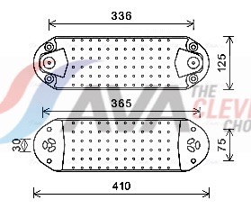 AVA QUALITY COOLING Chłodnica oleju, olej silnikowy VL3075