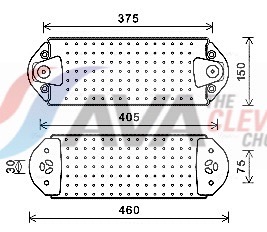 AVA QUALITY COOLING Chłodnica oleju, olej silnikowy VL3078