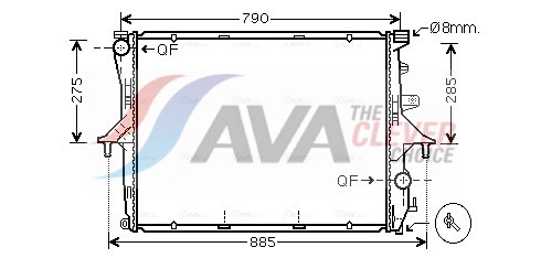 AVA QUALITY COOLING radiatorius, variklio aušinimas VN2214