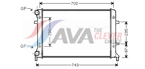 AVA QUALITY COOLING radiatorius, variklio aušinimas VN2228