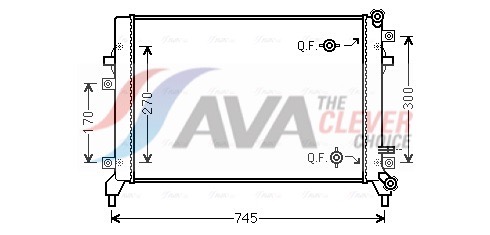 AVA QUALITY COOLING radiatorius, variklio aušinimas VN2295