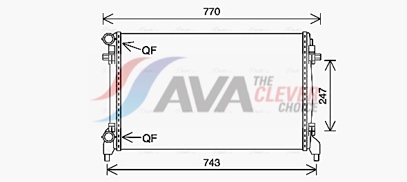 AVA QUALITY COOLING Radiaator,mootorijahutus VN2402