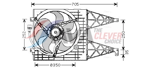 AVA QUALITY COOLING Ventilaator,mootorijahutus VN7507