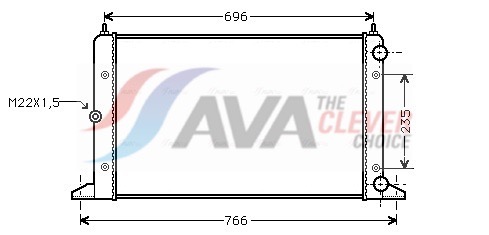 AVA QUALITY COOLING Radiaator,mootorijahutus VNA2134