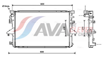 AVA QUALITY COOLING radiatorius, variklio aušinimas VNA2317