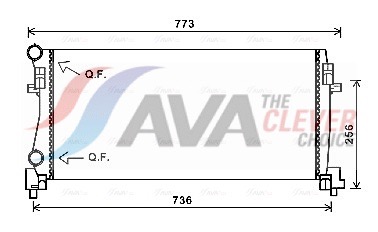AVA QUALITY COOLING Jäähdytin,moottorin jäähdytys VNA2340