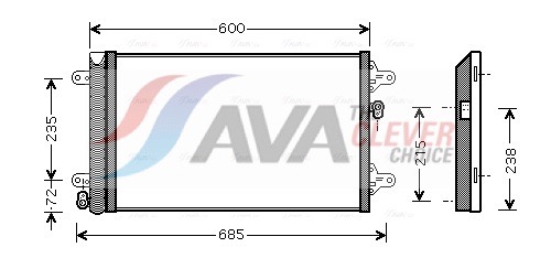 AVA QUALITY COOLING Kondensaator,kliimaseade VNA5183D