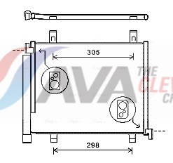 AVA QUALITY COOLING Kondensaator,kliimaseade VNA5327D