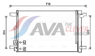 AVA QUALITY COOLING Lauhdutin, ilmastointilaite VNA5335D