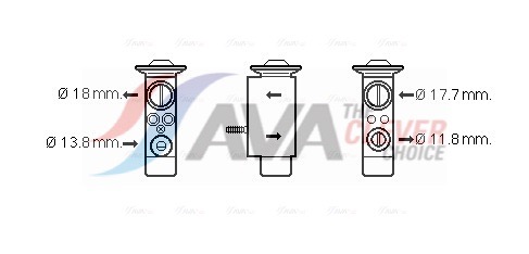 AVA QUALITY COOLING Expansionsventil, klimatanläggning VO1162