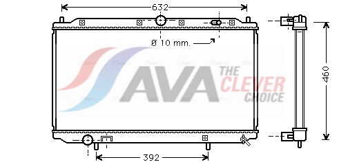 AVA QUALITY COOLING Jäähdytin,moottorin jäähdytys VO2124