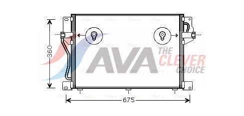 AVA QUALITY COOLING Lauhdutin, ilmastointilaite VO5077