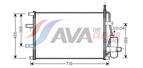 AVA QUALITY COOLING Kondensaator,kliimaseade VO5107D