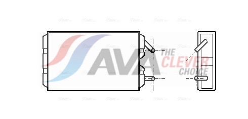 AVA QUALITY COOLING Soojusvaheti,salongiküte VO6041