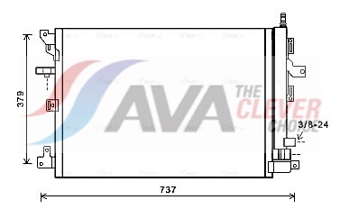 AVA QUALITY COOLING Kondensaator,kliimaseade VOA5152D