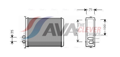 AVA QUALITY COOLING Lämmityslaitteen kenno VOA6085